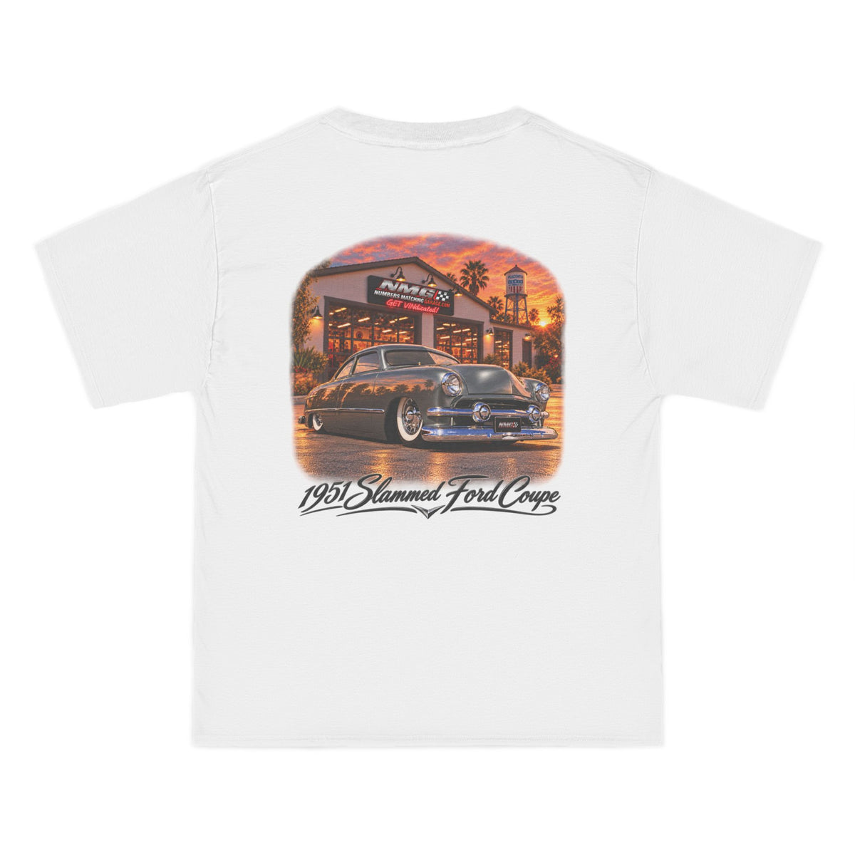 Numbers Matching Garage 1951 slammed Ford Coupe Graphic T-Shirt