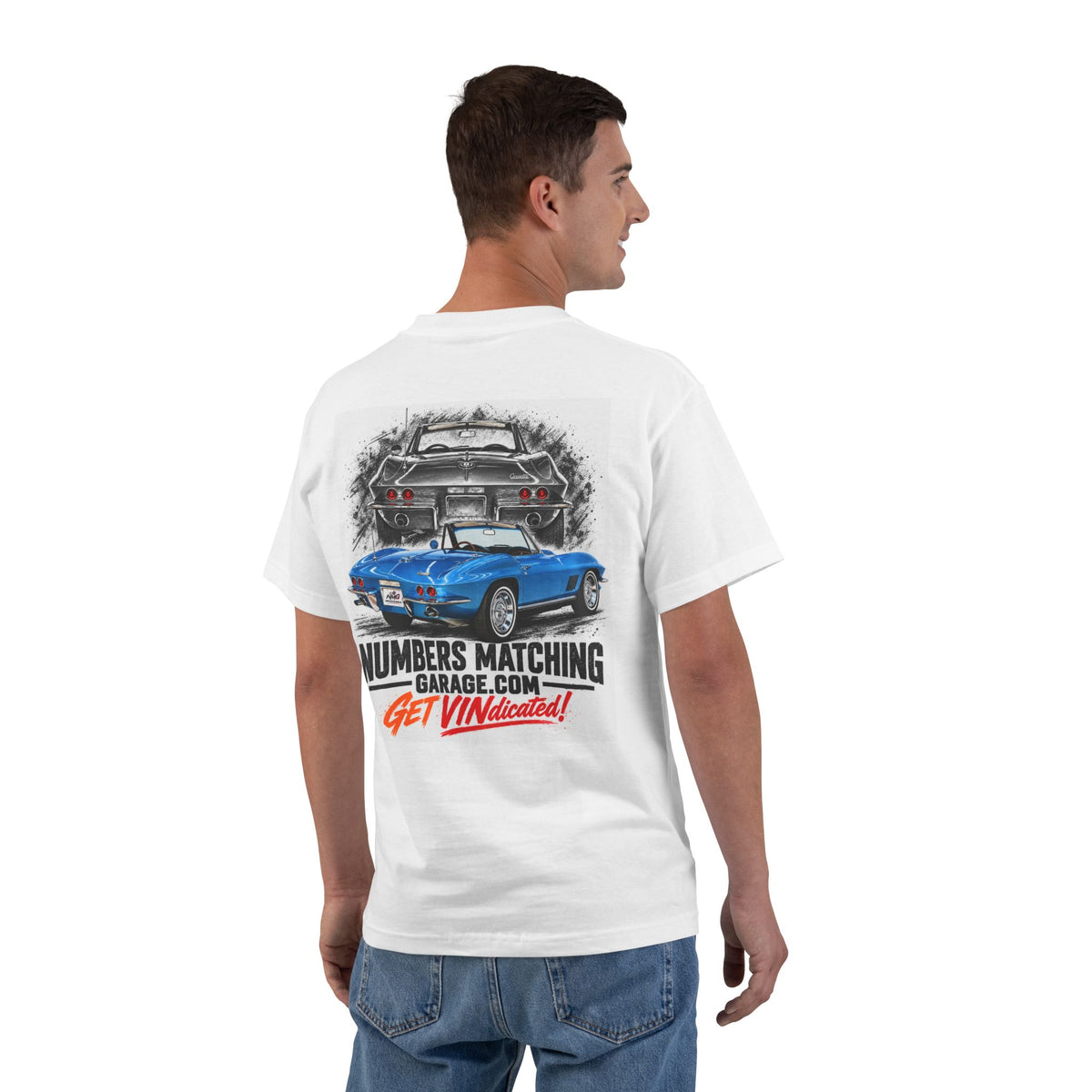 Numbers Matching Garage Corvette Ghost Graphic T-Shirt