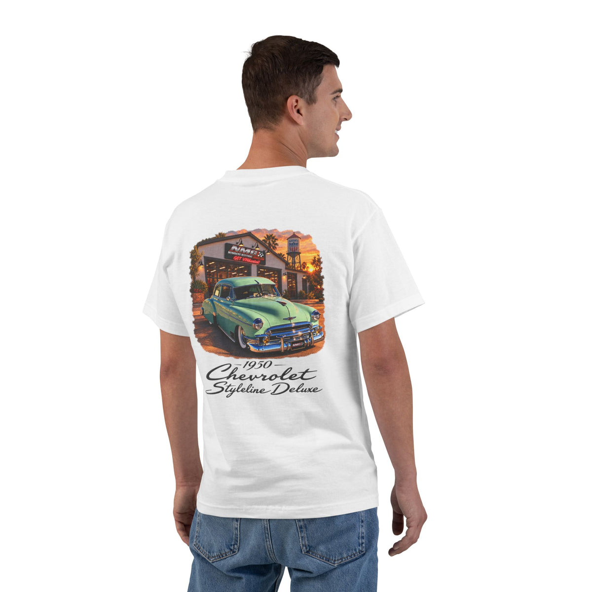 Numbers Matching Garage 1950 Chevrolet Styleline Deluxe Graphic T-Shirt