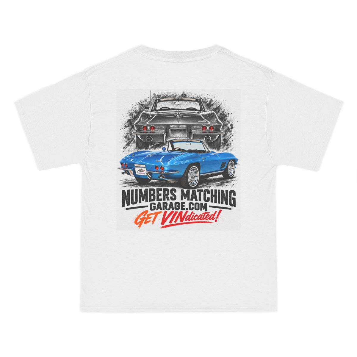 Numbers Matching Garage Corvette Ghost Graphic T-Shirt